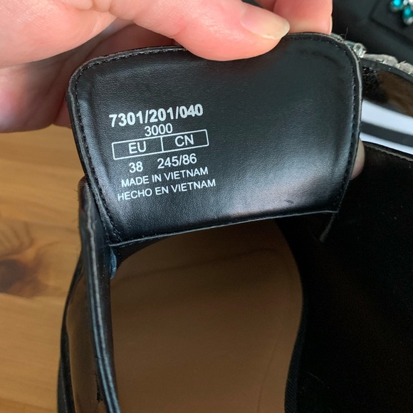 ZARA JEWELED FLAT PLATFORM SHOE - Picture 6 of 15